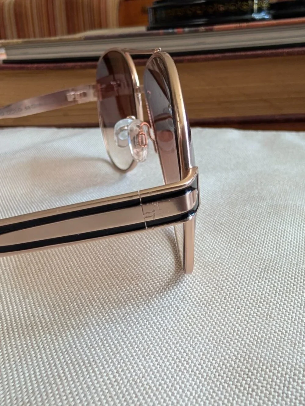 Rachel Zoe RZ Cleo Gold Frame Aviator Sunglasses